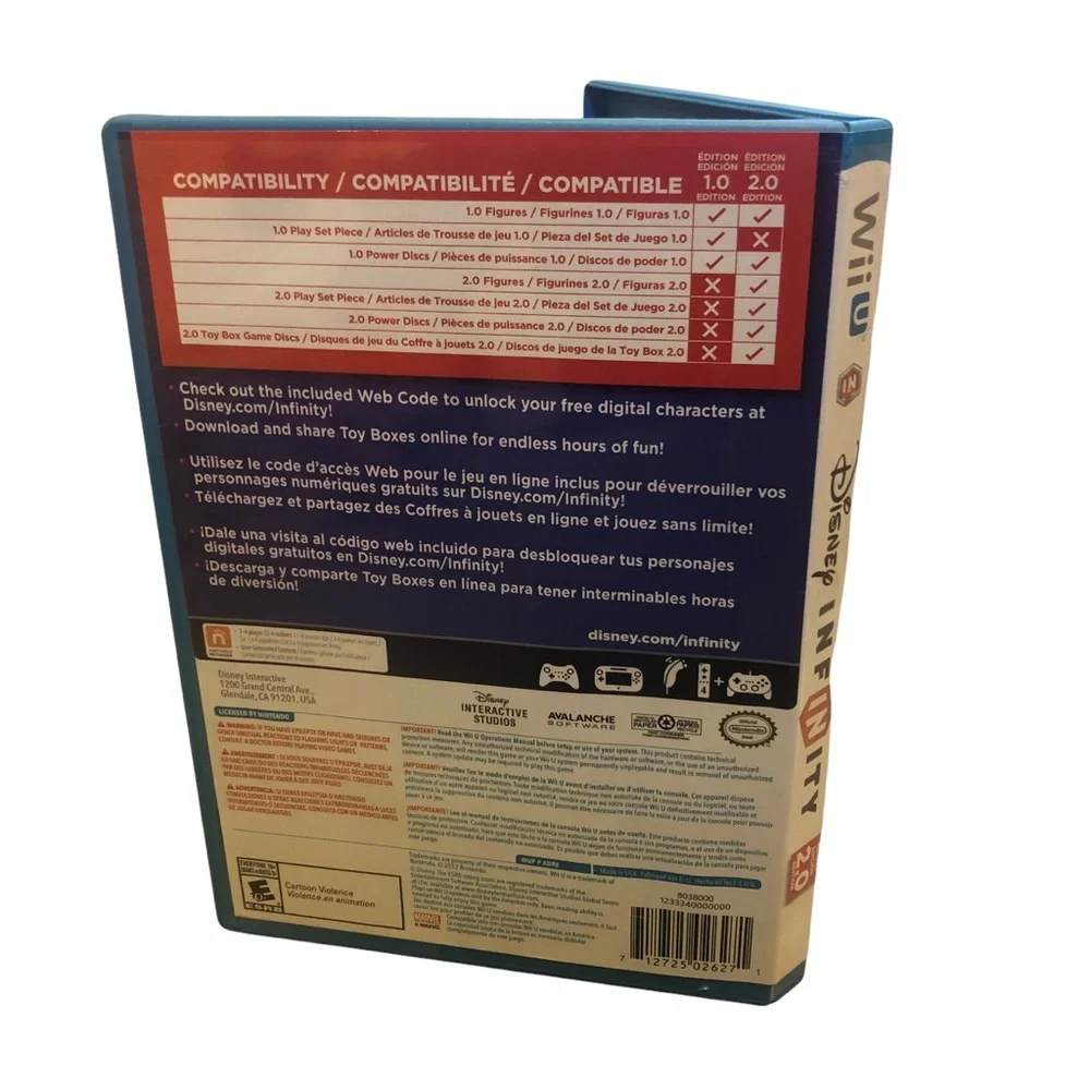 Disney Infinity Wii U 2.0 Game Disc